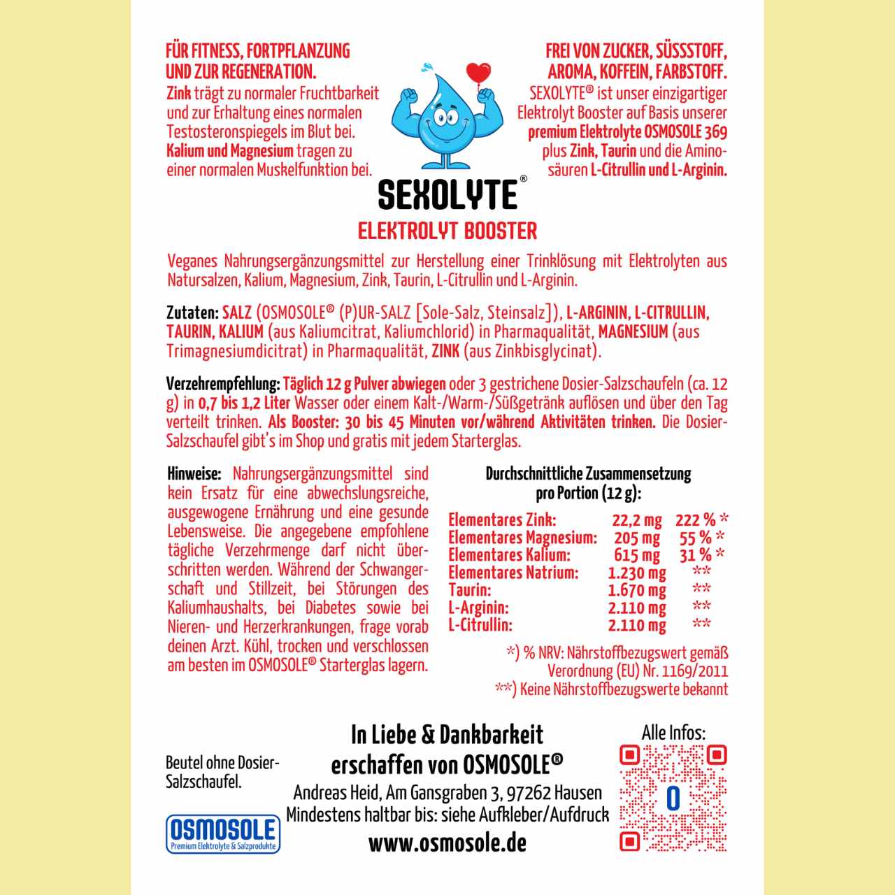 SEXOLYTE® Elektrolyt Booster im Nachfüllbeutel