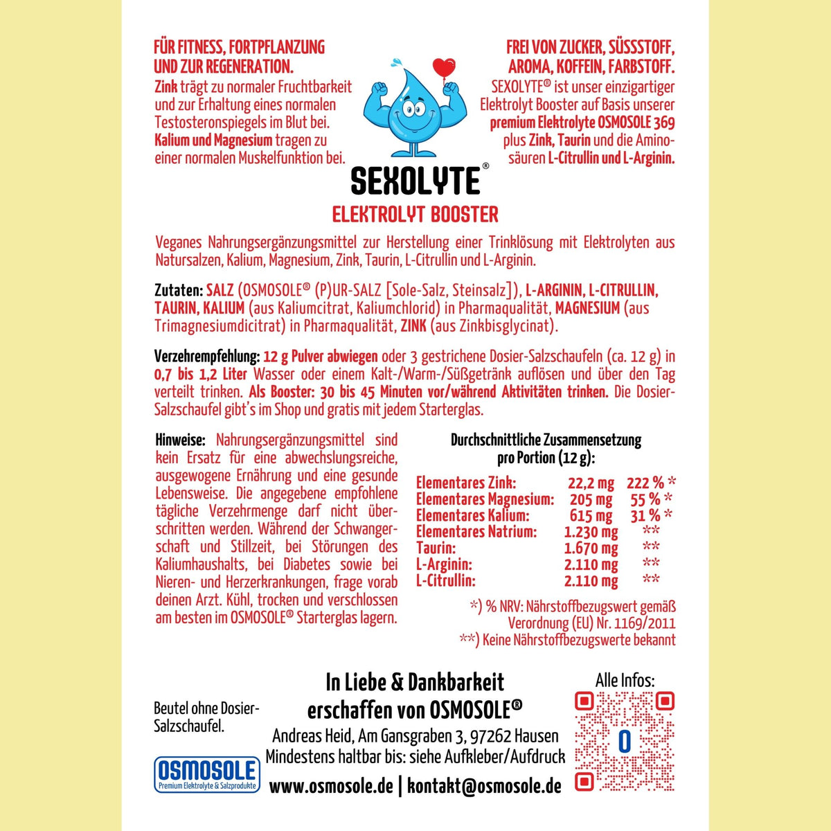 OSMOSOLE Probier- / To-Go- / Geschenk-Set inkl. Salzschaufel und 10 % Gutschein