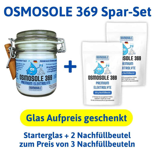 OSMOSOLE 369 Spar-Set (Premium Elektrolyte, 3x369 g)