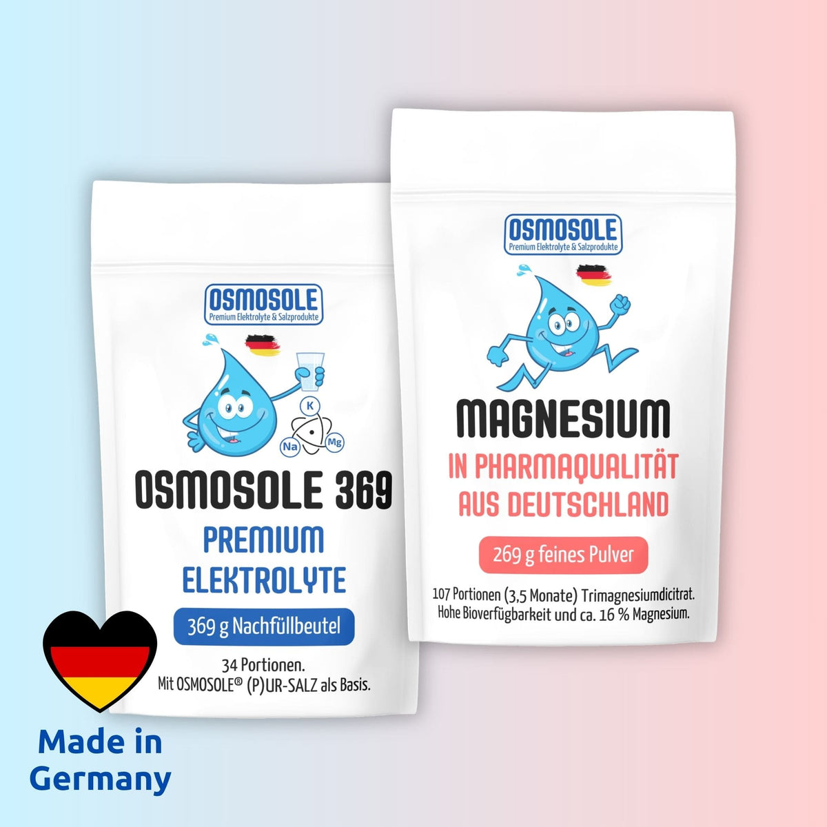 OSMOSOLE 369 und MAGNESIUM Nachfüllbeutel Spar-Set