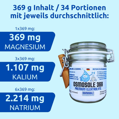 Nährstoffe in OSMOSOLE 369