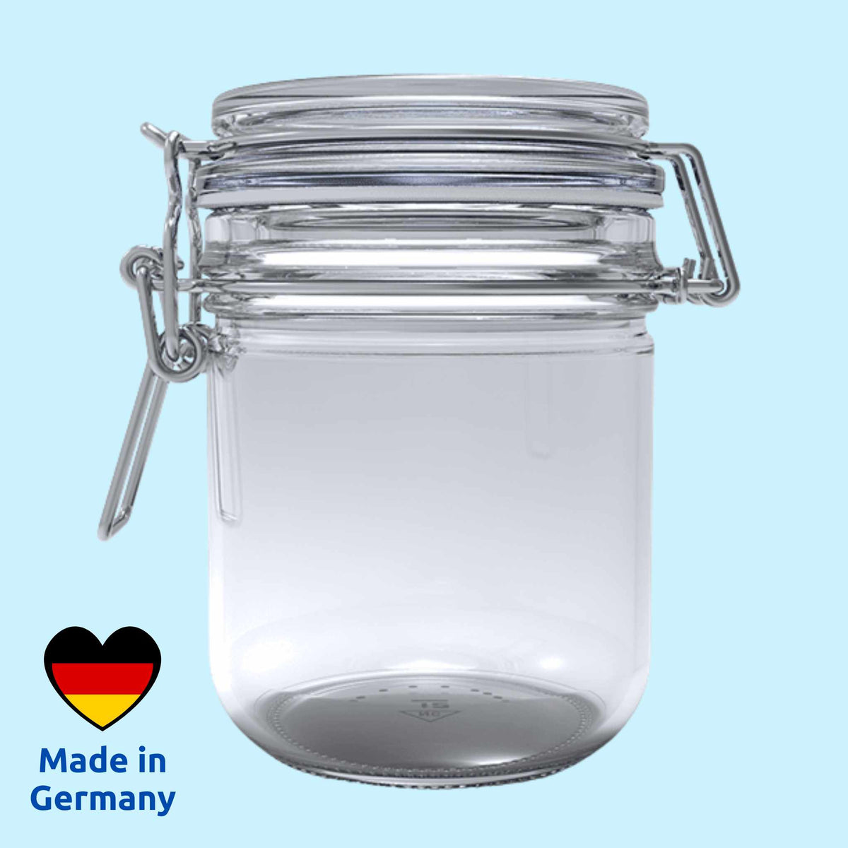 Bügelglas 400 ml mit weißem Gummi – OSMOSOLE