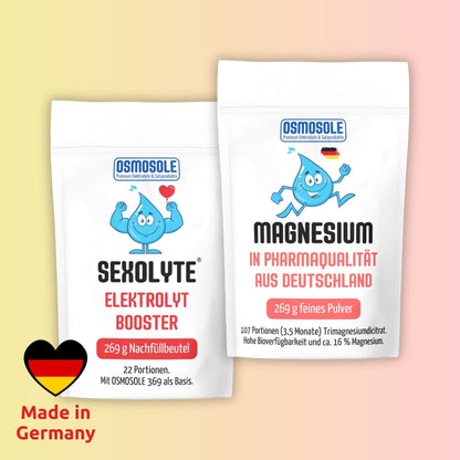 OSMOSOLE SEXOLYTE® und OSMOSOLE MAGNESIUM Nachfüllbeutel Spar-Set