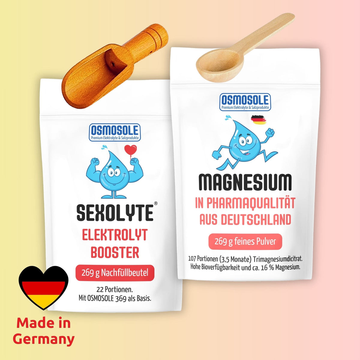 OSMOSOLE SEXOLYTE® und OSMOSOLE MAGNESIUM Nachfüllbeutel Spar-Set