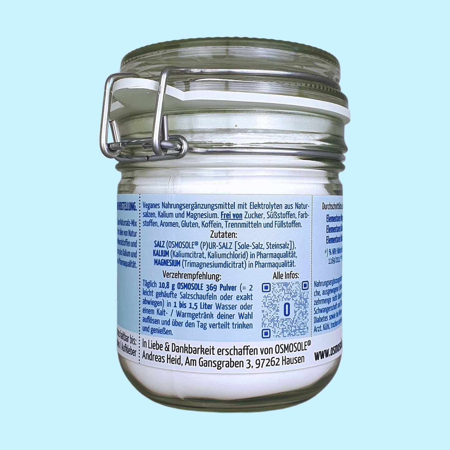 OSMOSOLE 369 Premium Elektrolyte im Starterglas - OSMOSOLE® - Premium Elektrolyte & Salzprodukte