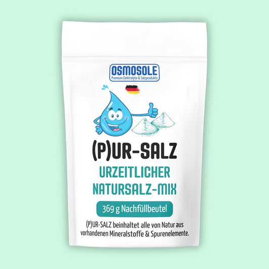 (P)UR - SALZ Natursalz - Mix im Nachfüllbeutel - OSMOSOLE® - Premium Elektrolyte & Salzprodukte