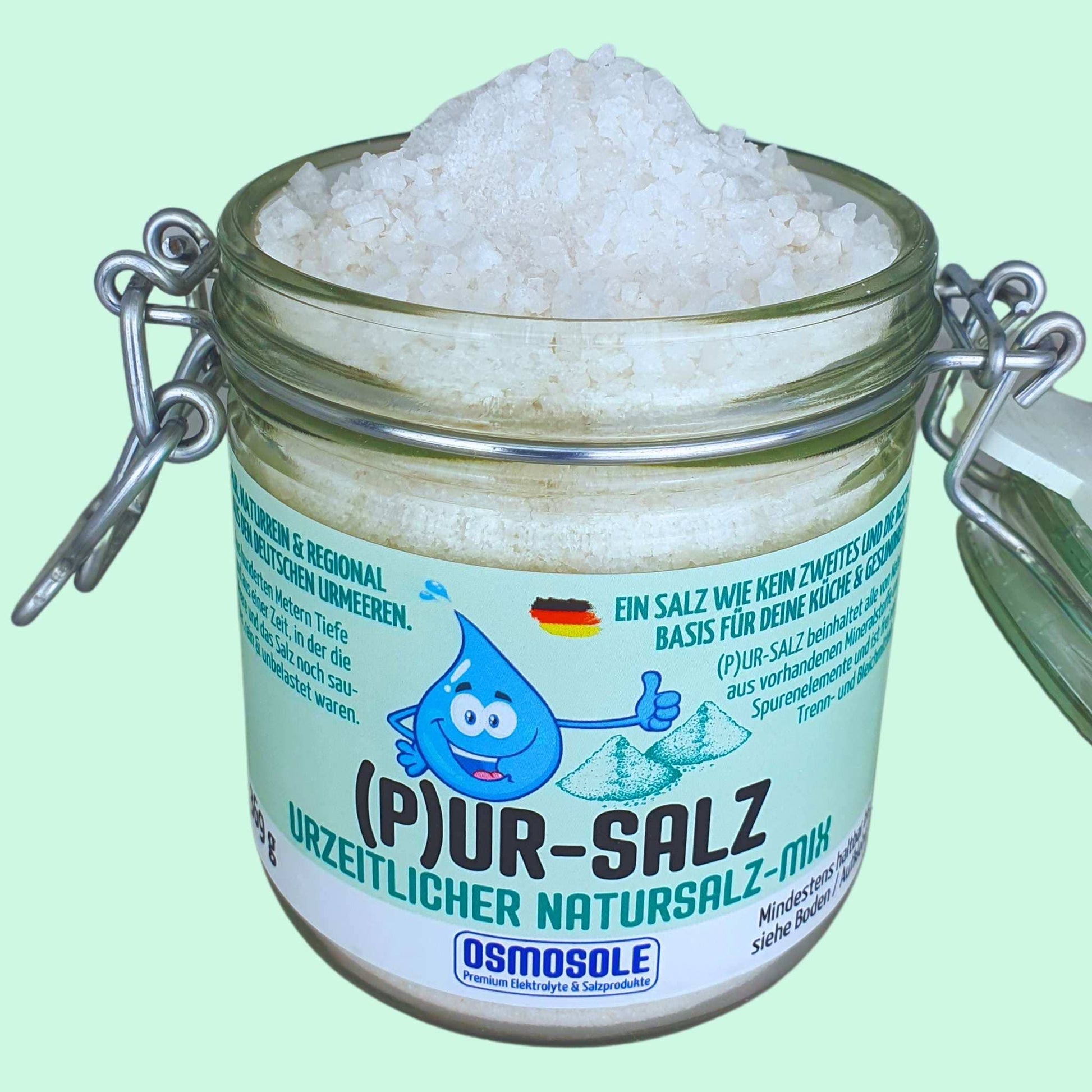 (P)UR - SALZ Natursalz - Mix im Starterglas - OSMOSOLE® - Premium Elektrolyte & Salzprodukte
