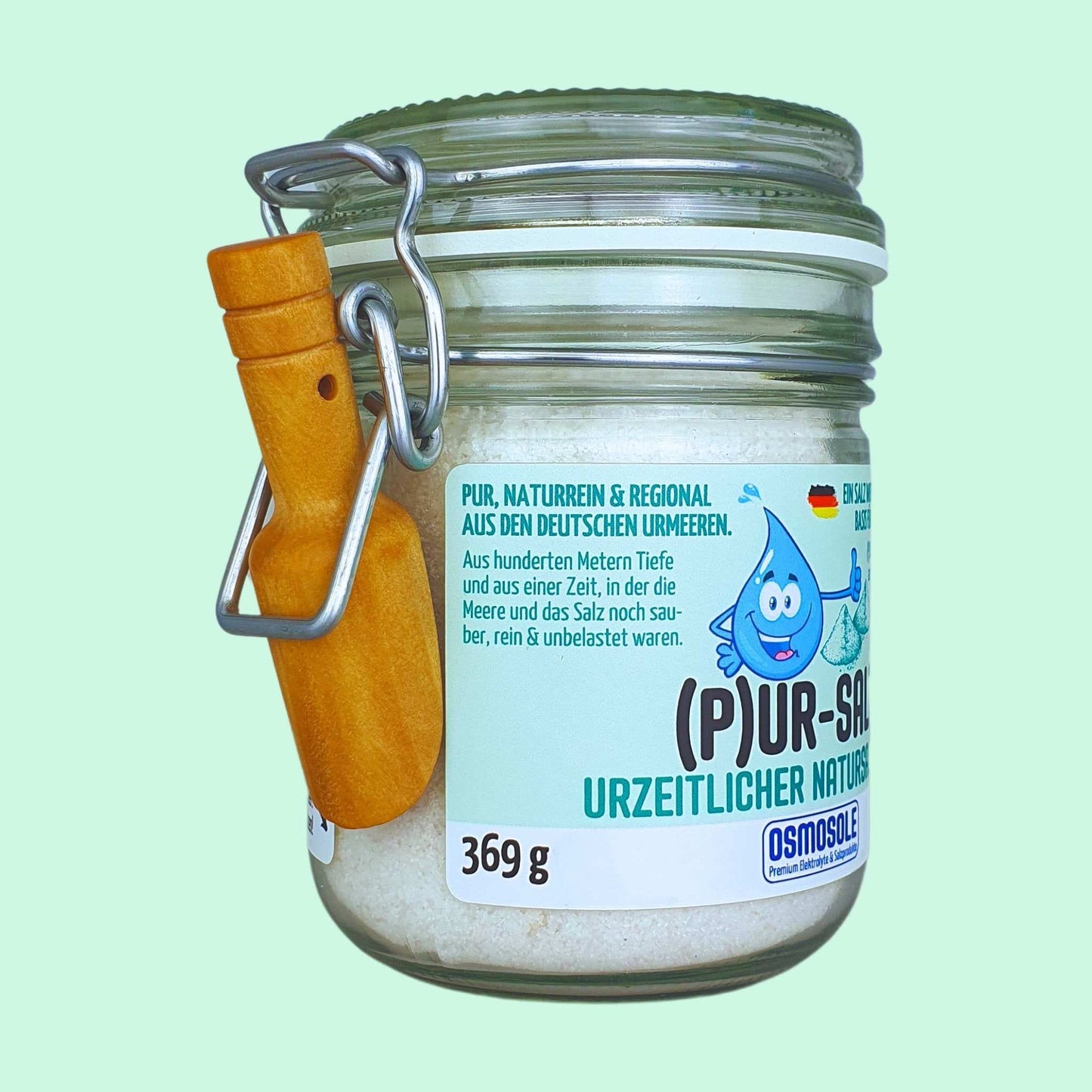 (P)UR - SALZ Natursalz - Mix im Starterglas - OSMOSOLE® - Premium Elektrolyte & Salzprodukte