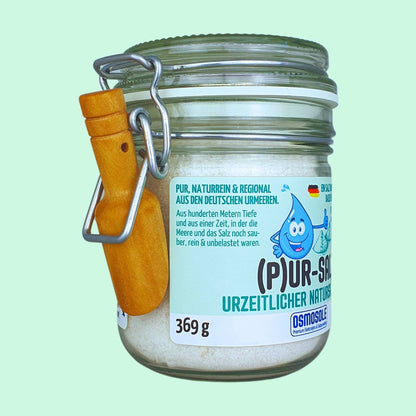 (P)UR - SALZ Natursalz - Mix im Starterglas - OSMOSOLE® - Premium Elektrolyte & Salzprodukte