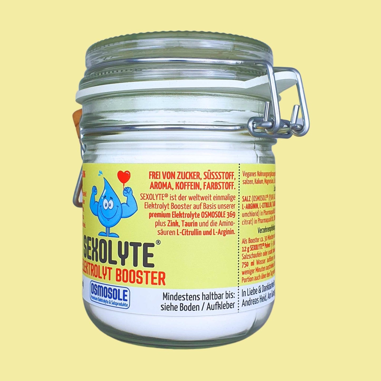 SEXOLYTE® Elektrolyt Booster im Starterglas - OSMOSOLE® - Premium Elektrolyte & Salzprodukte